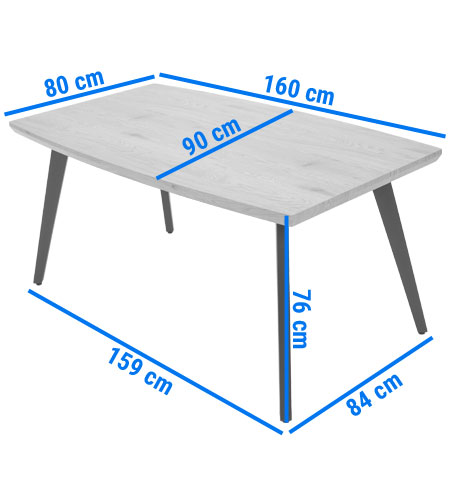 okrągły stół do jadalni 100 cm dla 6 osób