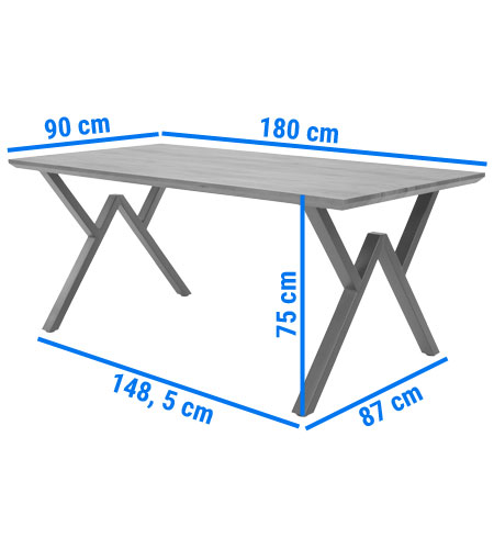 prostokątny stół do jadalni portland 180 cm